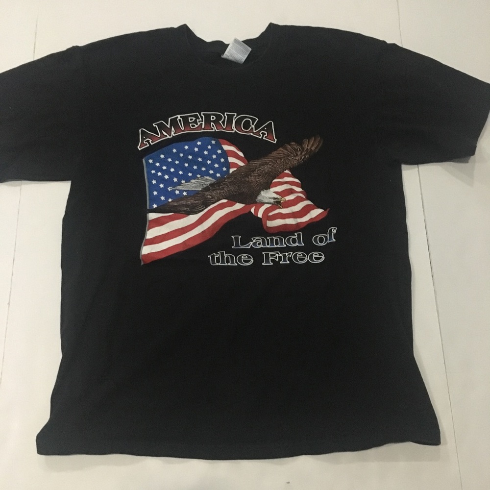 Throwback Style America Shirt Size L